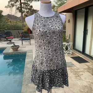 Socialite Floral Pattern Tie Back Dress